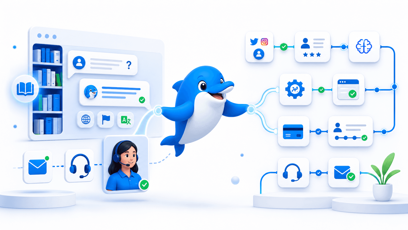 UChat customer automation compared with Kommunicate AI customer support