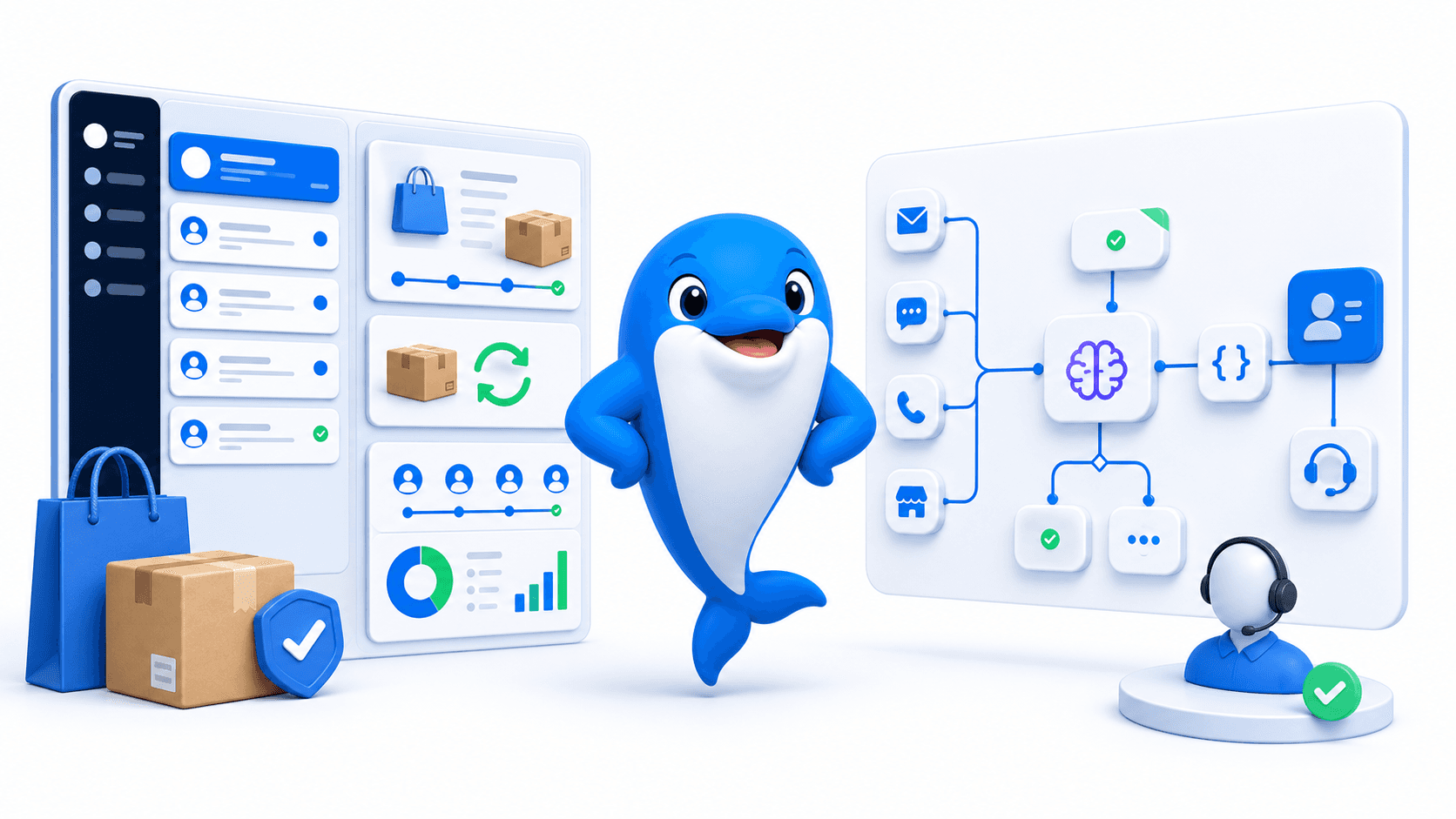 UChat customer automation compared with Gorgias ecommerce helpdesk and AI Agent